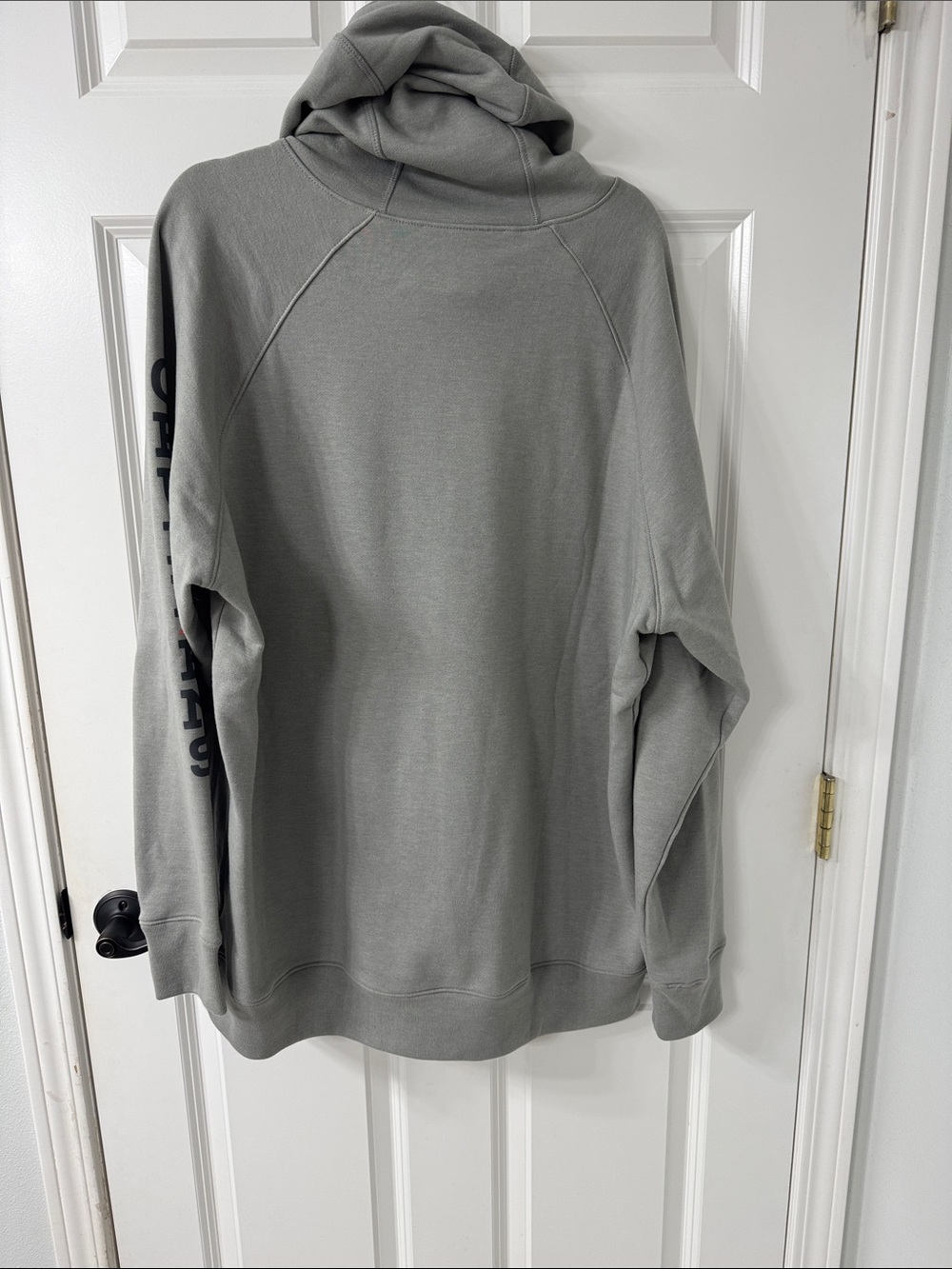 Men's Grundens Gray Pullover Hoodie Sweatshirt - Picture 4 of 5